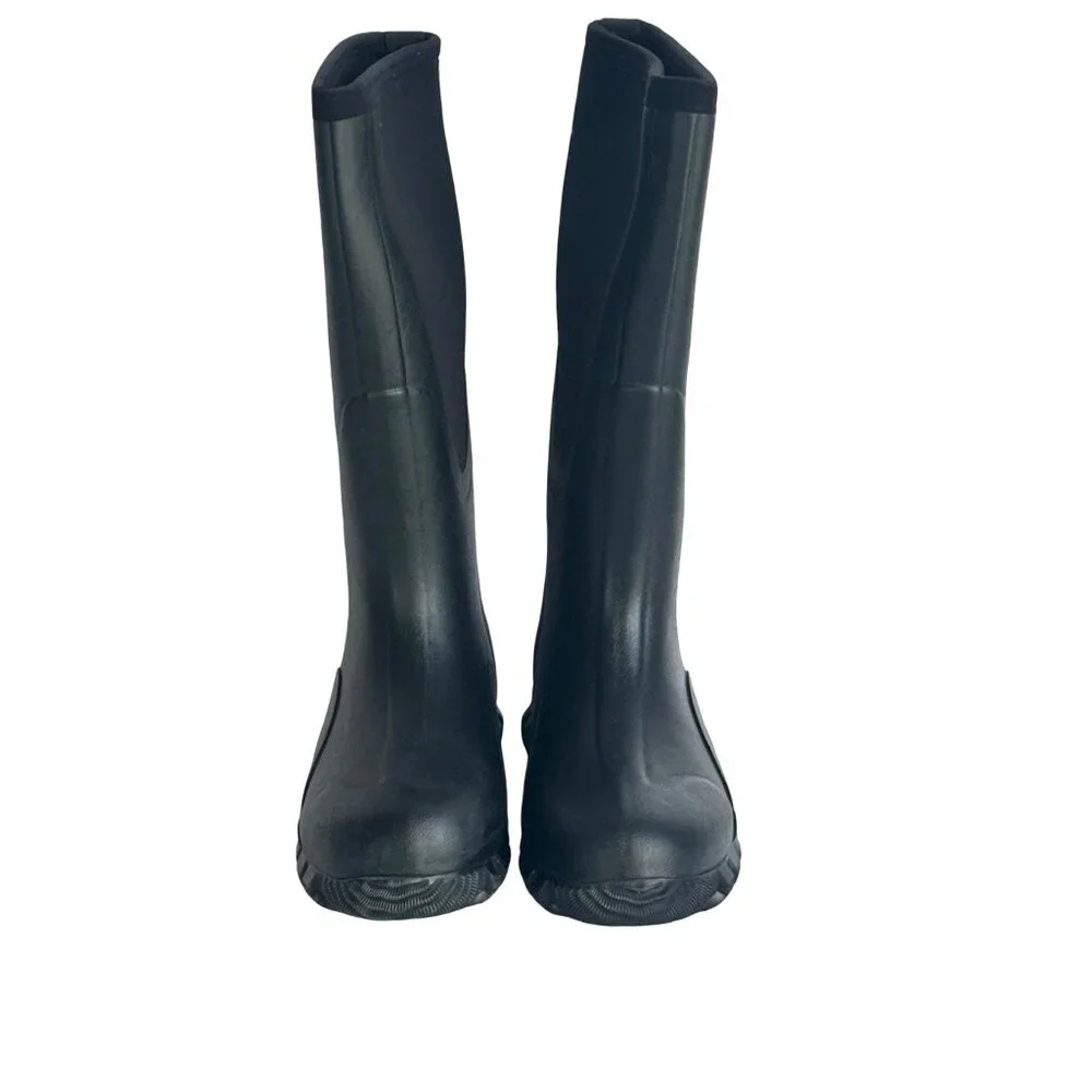 TideWe Mens Size 7 Rubber Neoprene Boots Waterproof Steel Shank Black New Other#